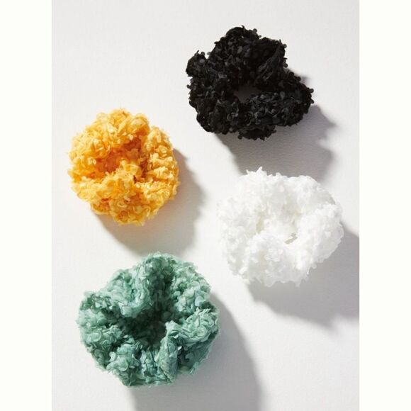 Lacy Floral Scrunchies, Set of 2 - Picture 1 of 3